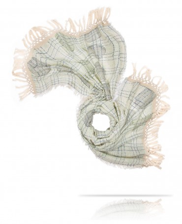 Палантин Унисекс HW.FR240-LIANES/BLANCHE